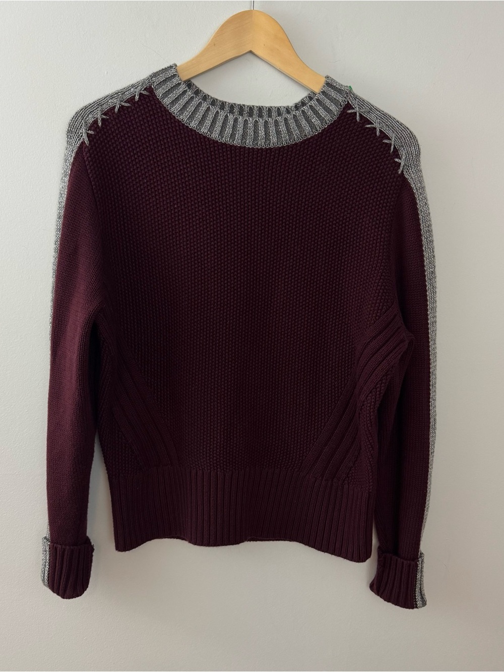 ALPNROCK ( Alp N Rock ) Women's Crewneck Sweater in Burgundy Size L